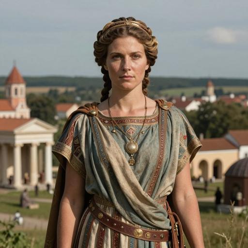 Portrait reconstruction of A woman buried in Lithuania in the Late Antiquity era