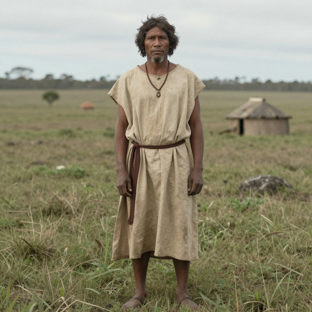 Portrait of ancient individual WLH4 from Australia, dated 400-1800 CE