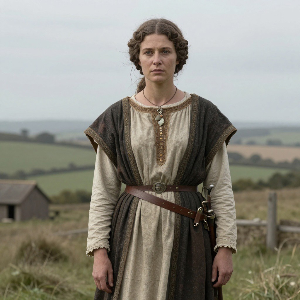 Portrait reconstruction of A woman buried in United Kingdom in the  era