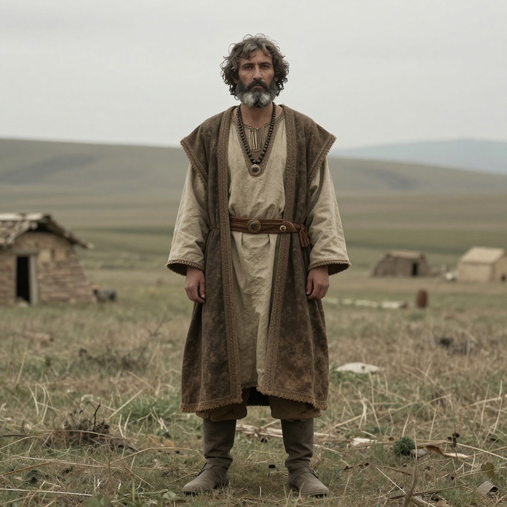 Portrait reconstruction of A man buried in Georgia in the  era