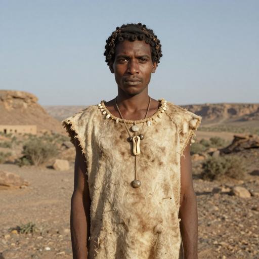 Portrait of ancient individual TAF010 from Morocco, dated 13137 BCE - 12252 BCE