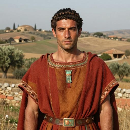 Portrait of ancient individual R10361 from Italy, dated 759 BCE