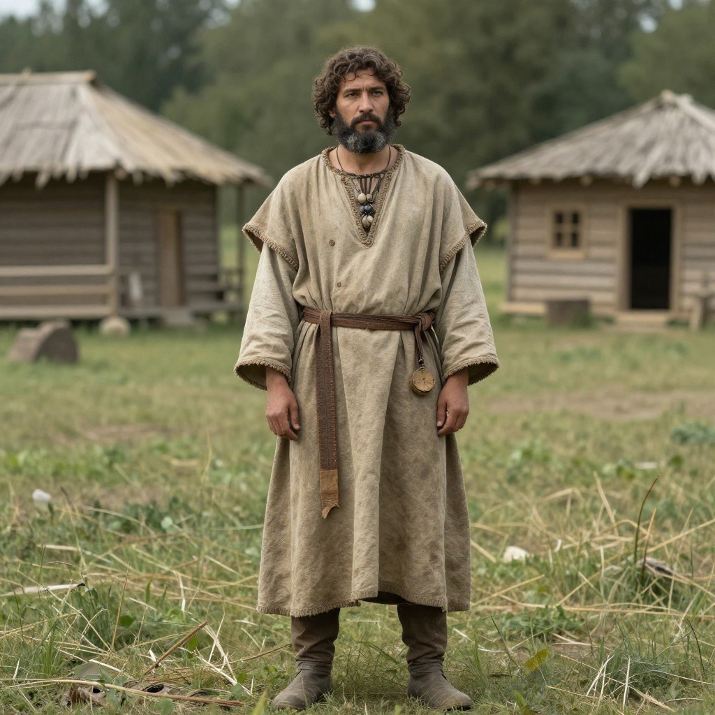 Portrait reconstruction of A man buried in Russia in the  era