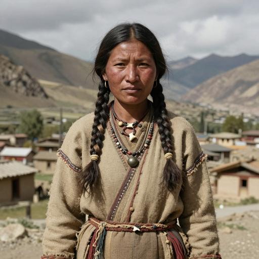 Portrait of ancient individual L1 from Nepal, dated 1300 BCE - 1100 BCE