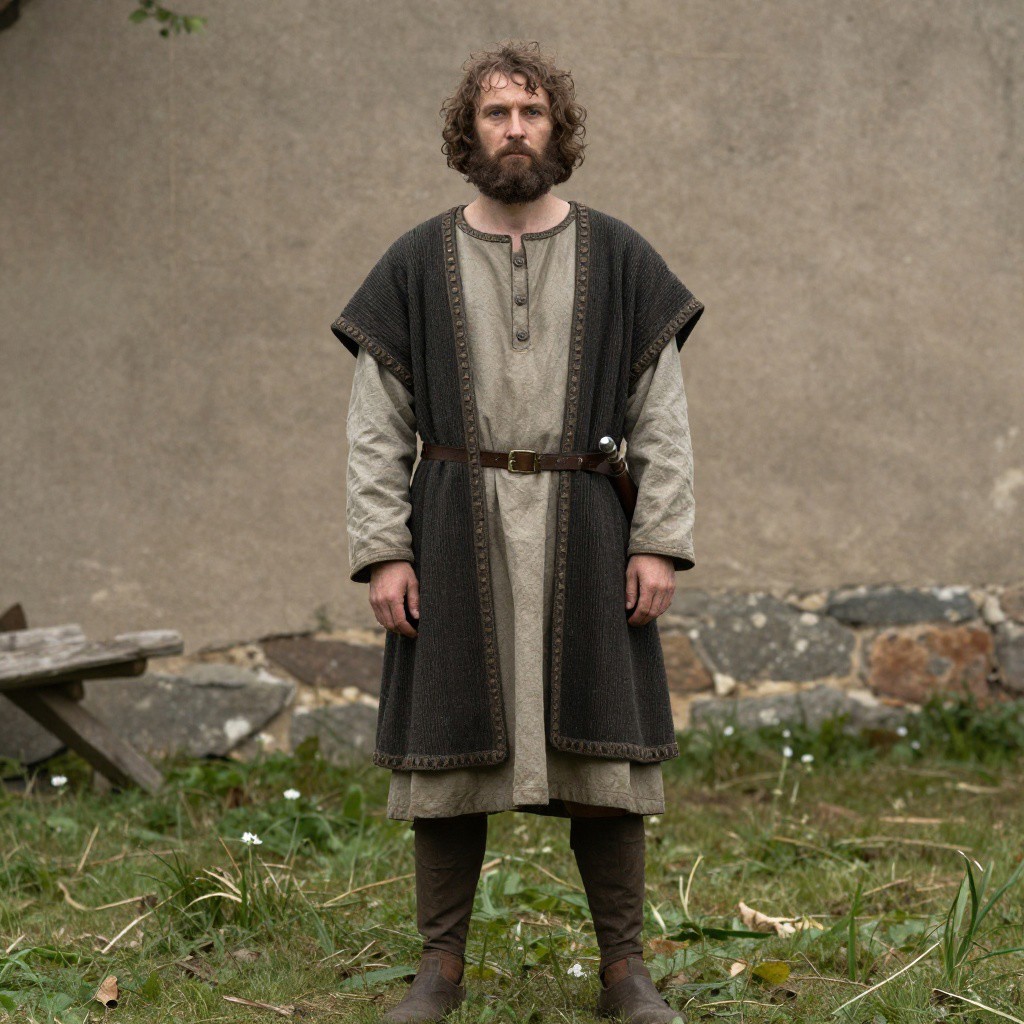 Portrait of ancient individual STR164 from Belgium, dated 1100-1400 CE