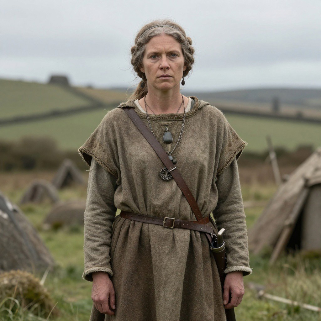 Portrait reconstruction of A woman buried in United Kingdom in the  era