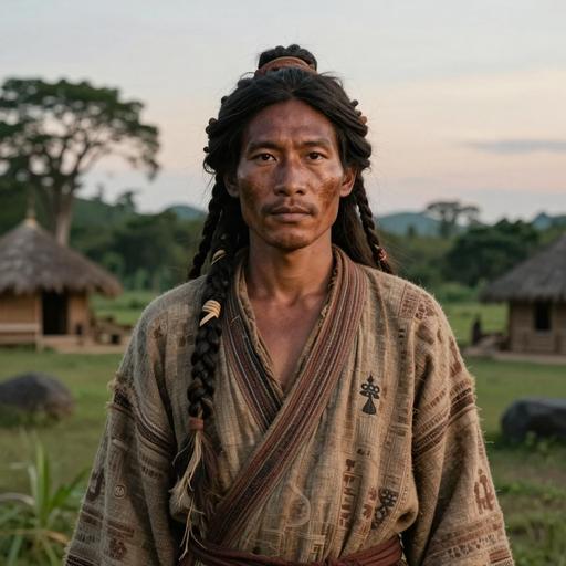 Portrait of ancient individual C4782 from China, dated 3400 BCE - 1900 BCE