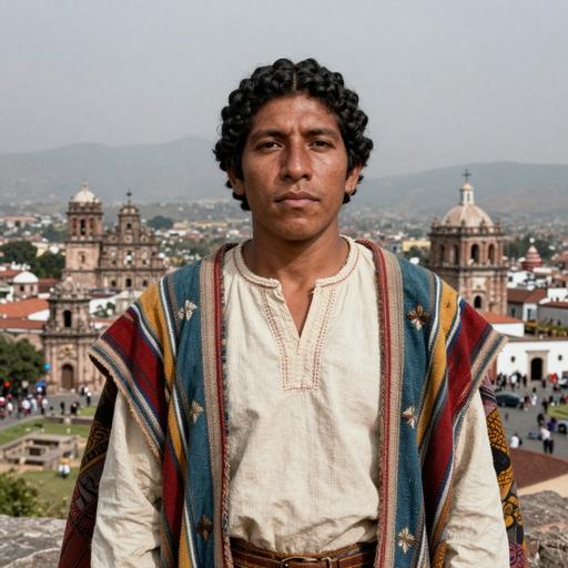 Portrait of ancient individual SJN002 from Mexico, dated 1450 CE - 1620 CE