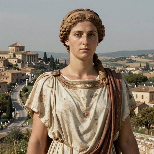 Portrait reconstruction of A woman buried in Italy in the Middle Ages era