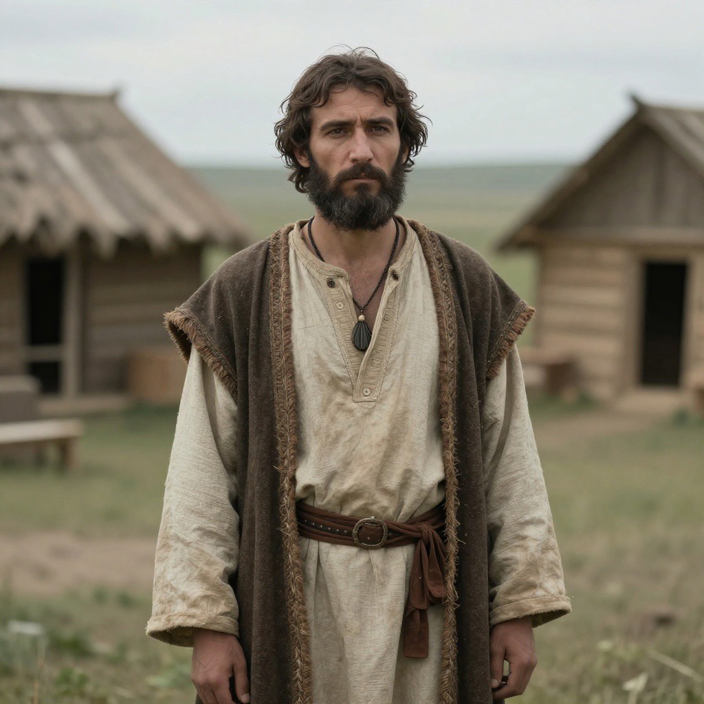 Portrait reconstruction of A man buried in Russia in the  era
