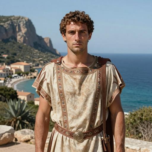 Portrait reconstruction of A man buried in Italy in the Middle Ages era