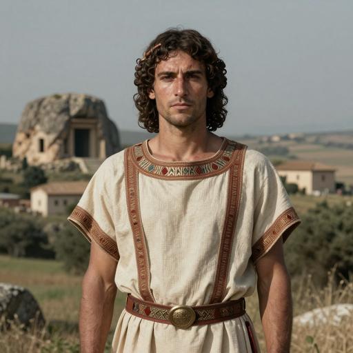 Portrait of ancient individual R10340 from Italy, dated 759 BCE