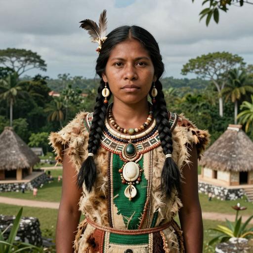 Portrait of ancient individual I19942 from Belize, dated 3091 BCE - 2918 BCE