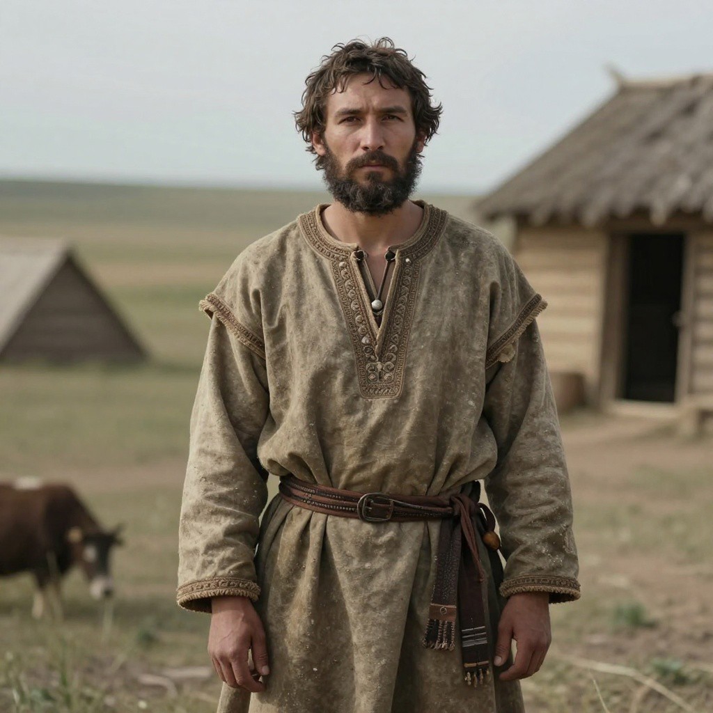 Portrait reconstruction of A man buried in Russia in the  era