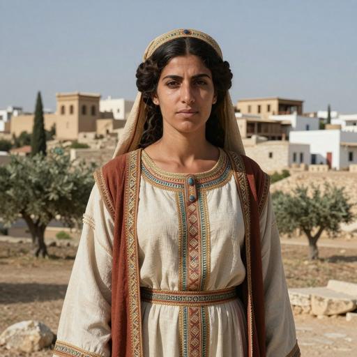 Portrait reconstruction of A woman buried in Tunisia in the Iron Age era