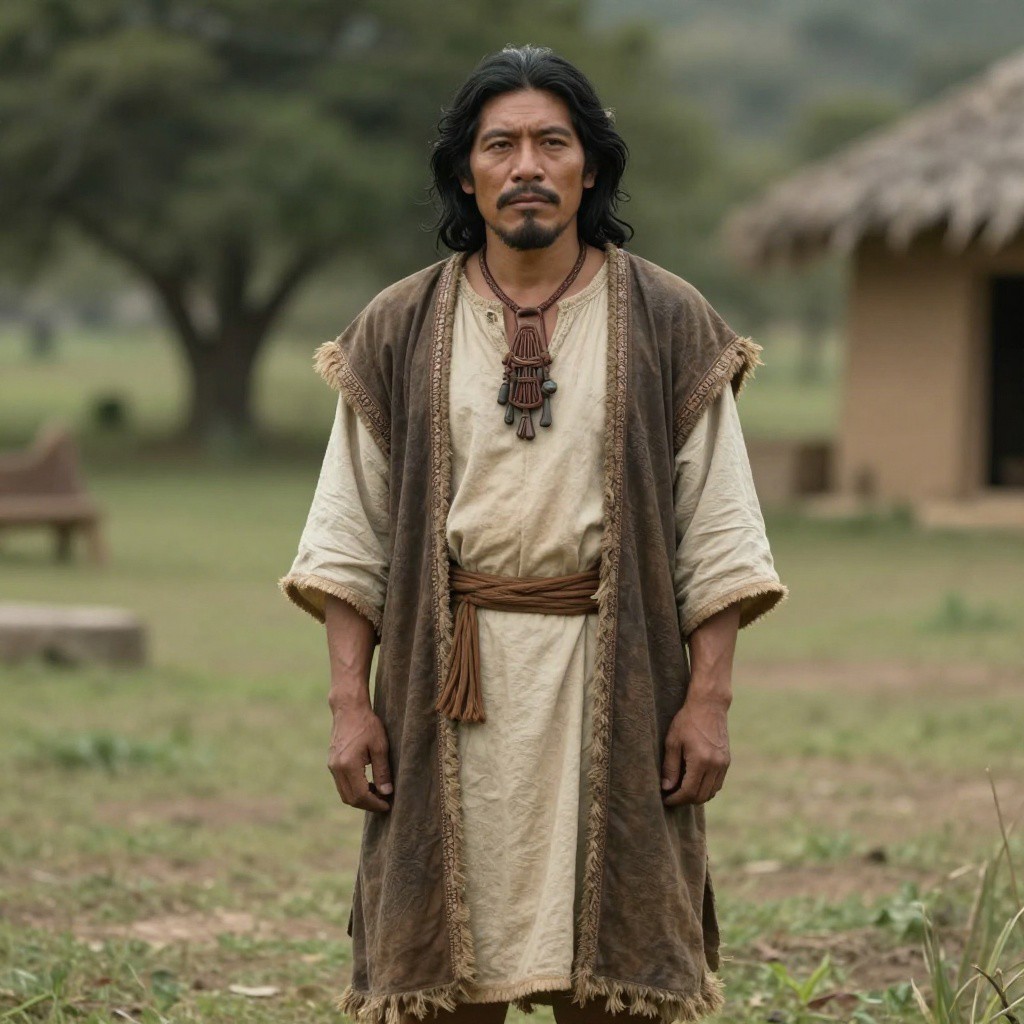 Portrait reconstruction of A man buried in Mexico in the  era