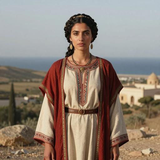 Portrait reconstruction of A woman buried in Tunisia in the Iron Age era