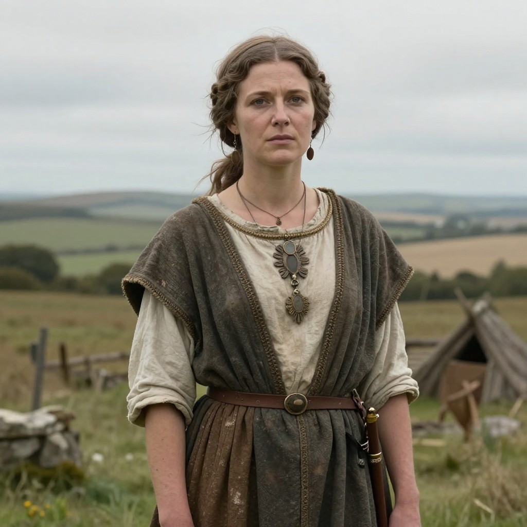 Portrait reconstruction of A woman buried in United Kingdom in the  era