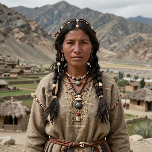 Portrait of ancient individual U1 from Nepal, dated 1550 BCE - 1325 BCE