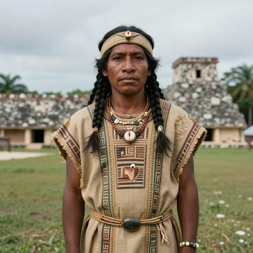 Portrait of ancient individual I19950 from Belize, dated 2868 BCE - 2580 BCE