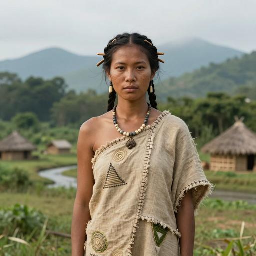 Portrait of ancient individual C4778 from China, dated 3400 BCE - 1900 BCE