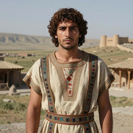 Portrait of ancient individual R11535 from Armenia, dated 801 BCE