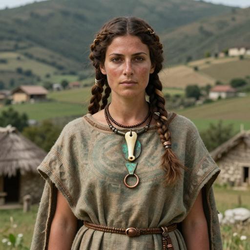 Portrait reconstruction of A woman buried in Italy in the Bronze Age era