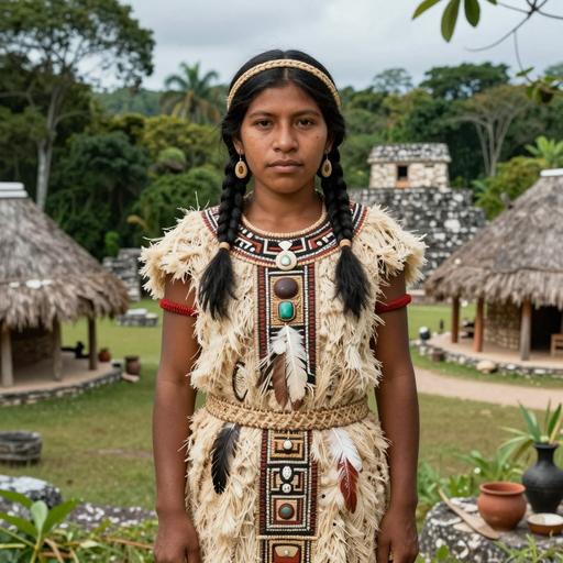 Portrait of ancient individual I24542 from Belize, dated 2950 BCE - 2600 BCE