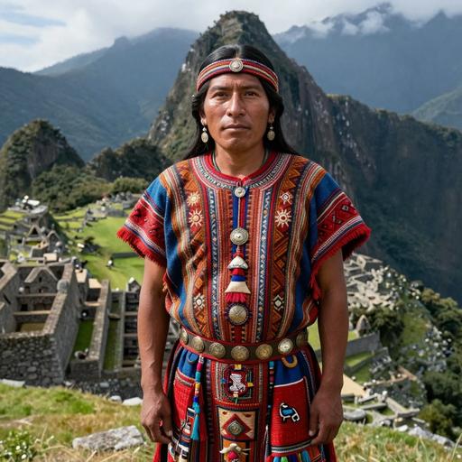 Portrait of ancient individual SHN-355 from Peru, dated 1420 CE - 1532 CE