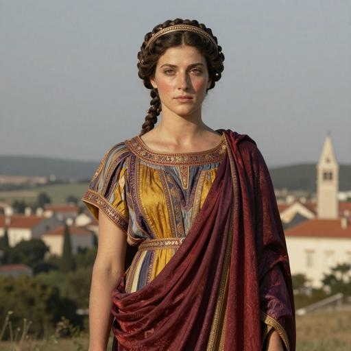 Portrait reconstruction of A woman buried in Croatia in the Middle Ages era