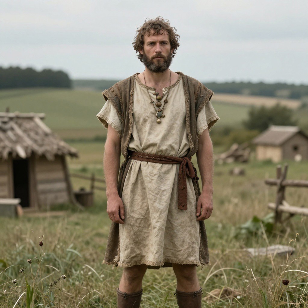 Reconstructed portrait of N individual, Abri Sandron (Wallonne Gewest, Luik, Huccorgne), Belgium (2,974-2,626 BCE)