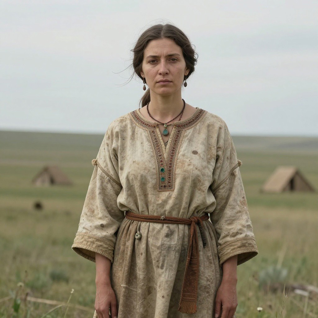 Portrait reconstruction of A woman buried in Russia in the  era