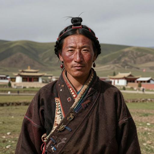 Portrait of ancient individual CSP130 from China, dated 750 CE - 1950 CE