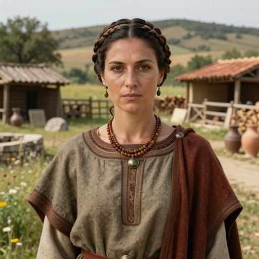 Portrait reconstruction of A woman buried in Serbia in the Middle Ages era