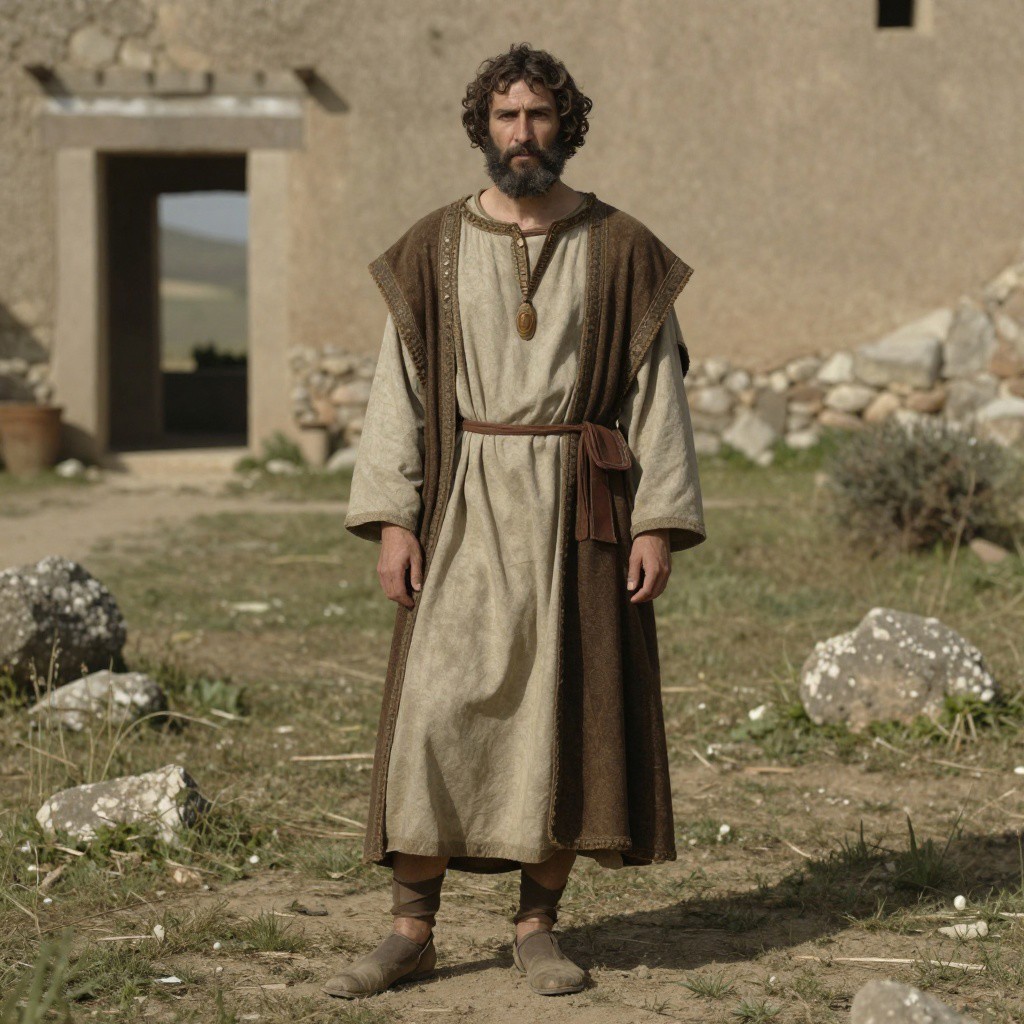 Reconstructed portrait of Late Antiquity Christian individual, Las Gobas (Northern Iberia, Castile and León, Burgos, Condado de Treviño, Laño), Spain (462-1,038 CE)