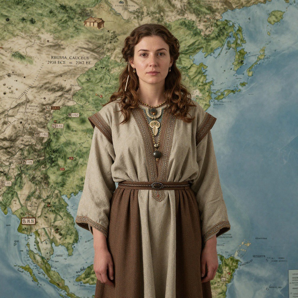 Portrait reconstruction of A woman buried in Russia in the  era