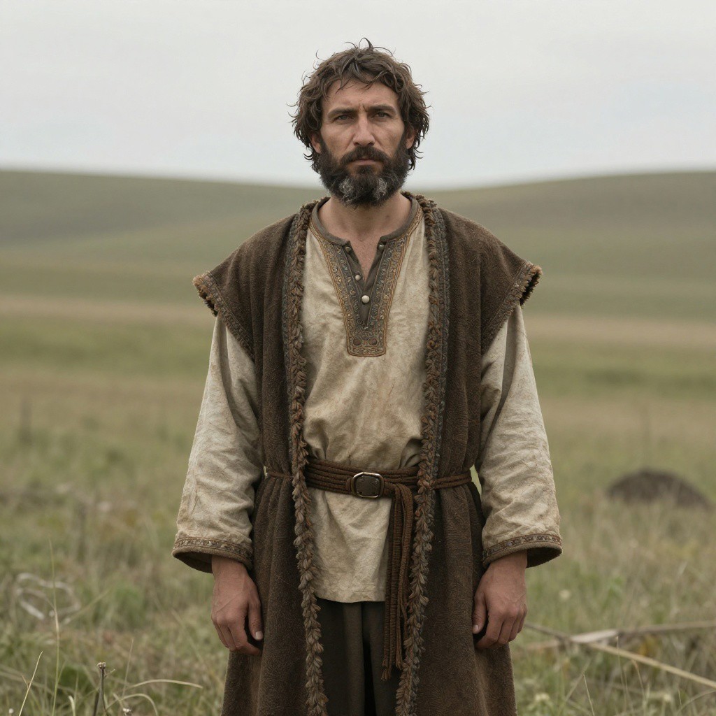 Portrait reconstruction of A man buried in Russia in the  era