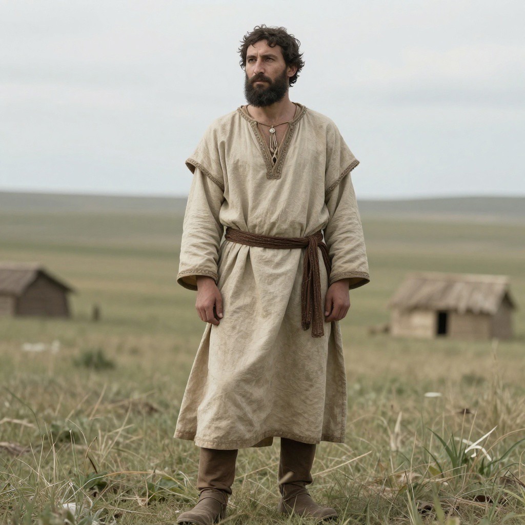 Portrait reconstruction of A man buried in Russia in the  era