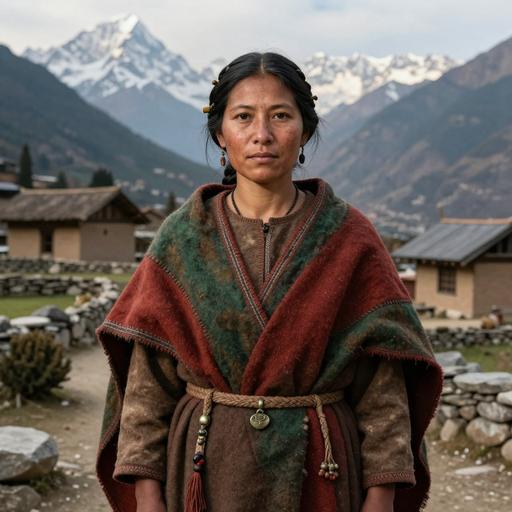 Portrait of ancient individual KS5 from Nepal, dated 800 BCE - 1 BCE