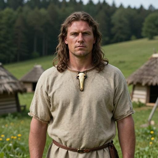 Portrait of ancient individual R10840 from Lithuania, dated 262 CE