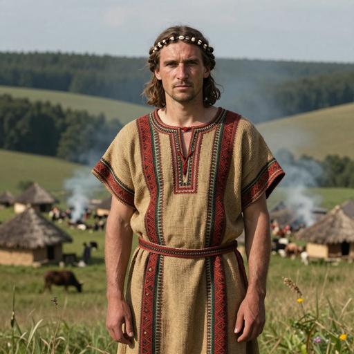 Portrait of ancient individual VERT107 from Ukraine, dated 3800 BCE - 3500 BCE