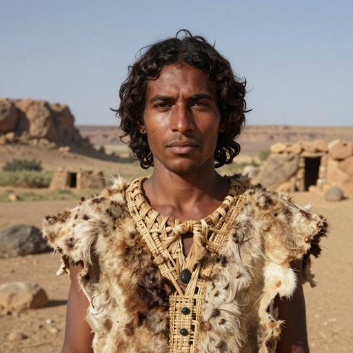 Portrait of ancient individual TAF013 from Morocco, dated 13200 BCE - 11900 BCE