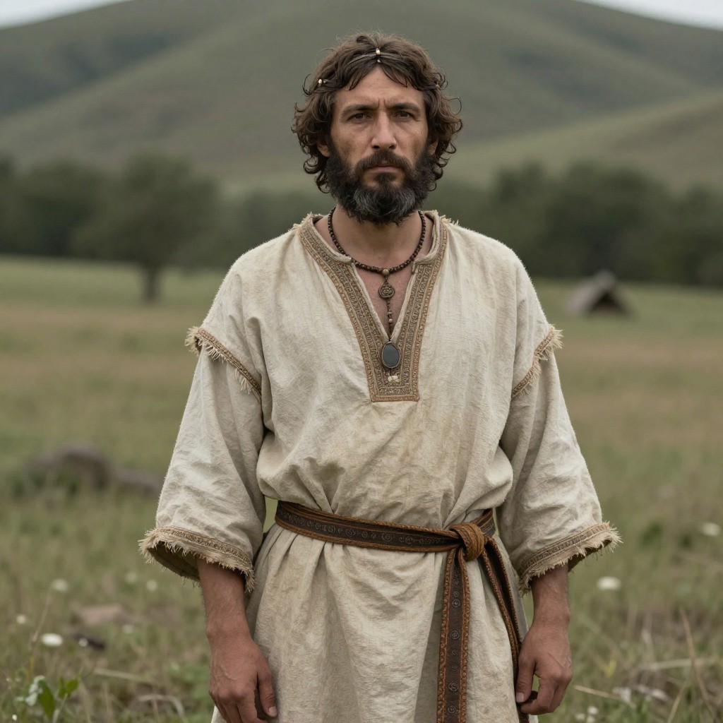 Portrait reconstruction of A man buried in Russia in the  era