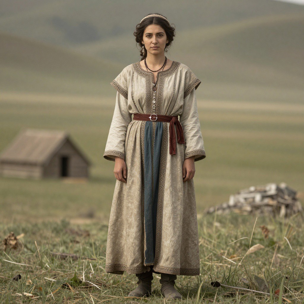 Portrait reconstruction of A woman buried in Russia in the  era
