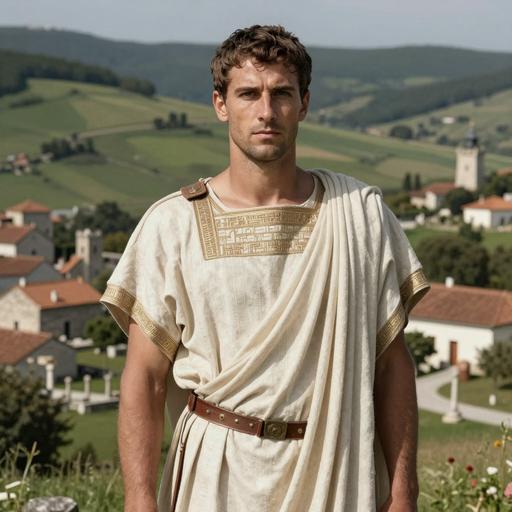 Portrait of ancient individual R10654 from Austria, dated 258 CE