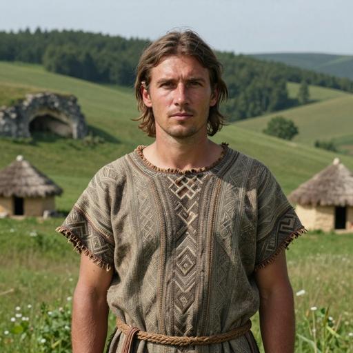 Portrait of ancient individual VERT028 from Ukraine, dated 3800 BCE - 3500 BCE