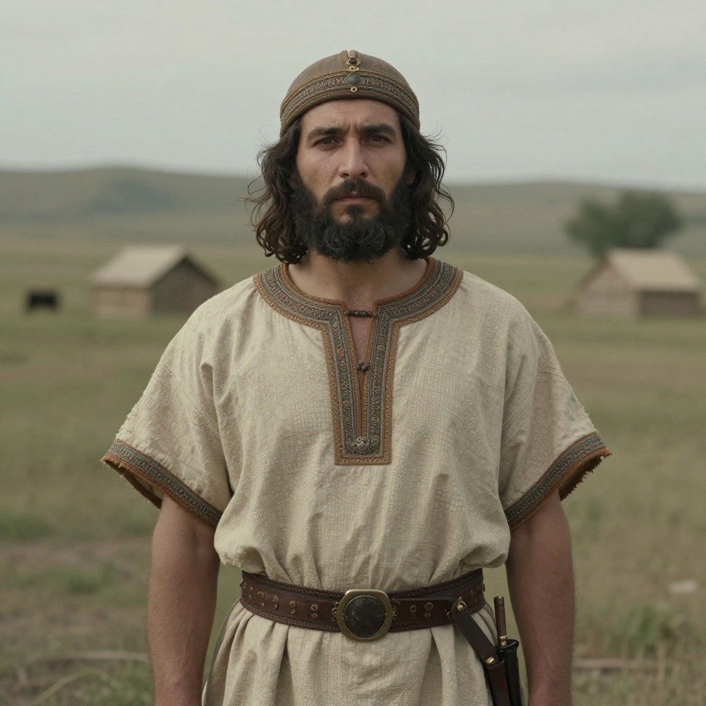 Portrait reconstruction of A man buried in Russia in the  era