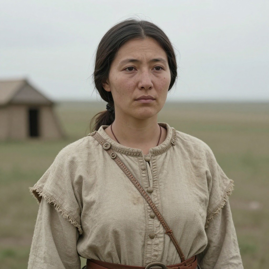 Portrait reconstruction of A woman buried in Russia in the  era