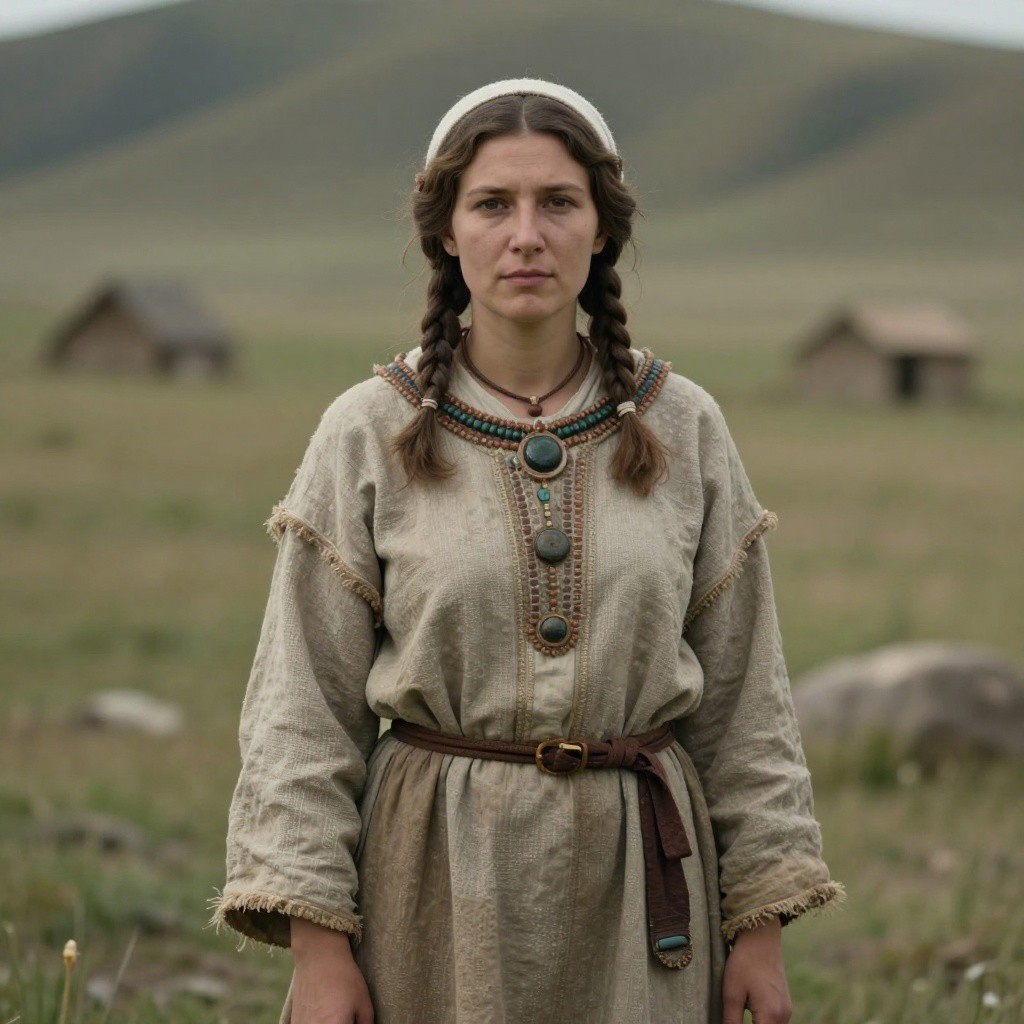 Portrait reconstruction of A woman buried in Russia in the  era
