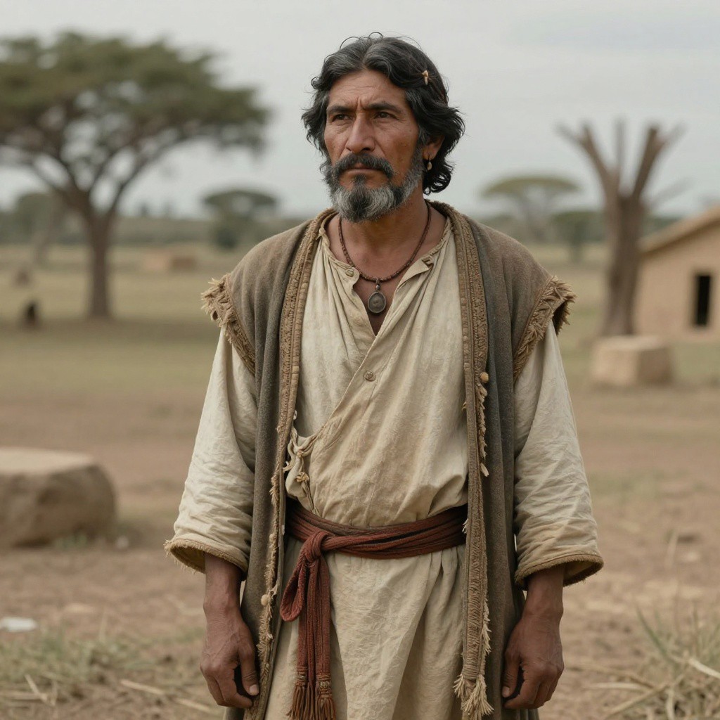 Portrait of ancient individual I19246 from Argentina, dated 435-599 calCE (1570±25 BP, UGAMS-68777)